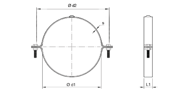 Mounting bracket — tehniline joonis