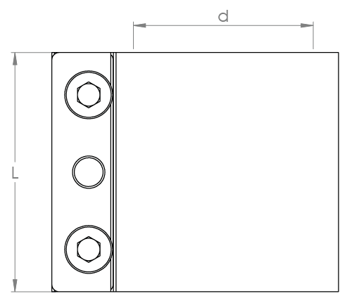 Standard pipe connector — tehniline joonis