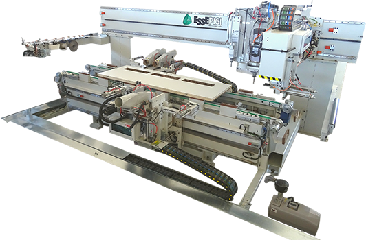 ESSEPIGI Doormatic Bridge tööstuslik CNC-puurimis- ja freesimiskeskus uste töötlemiseks