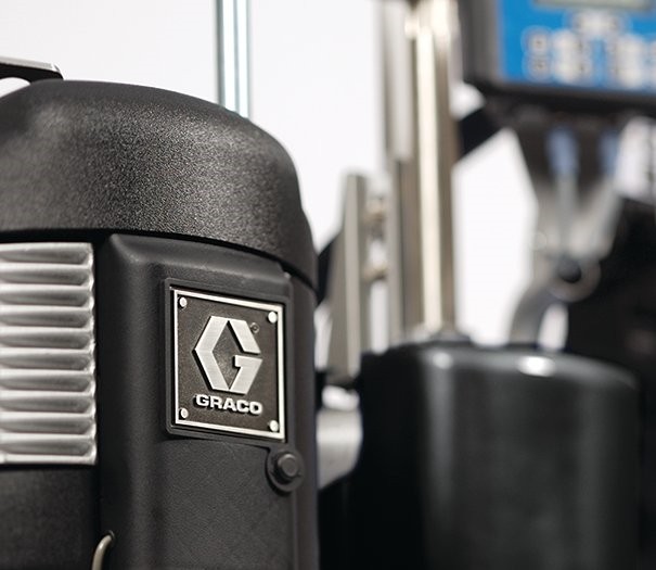 Graco Check-Mate tööstuslik kolvpump kuumaliimi pealekandmiseks lähivaates