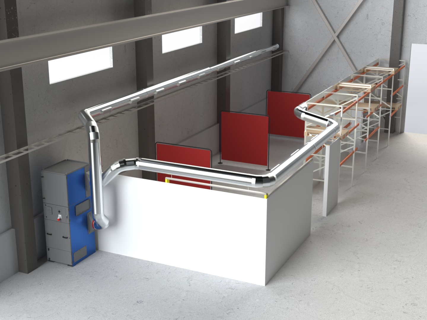 Push-Pull keevitusventilatsioon metallitööstusele